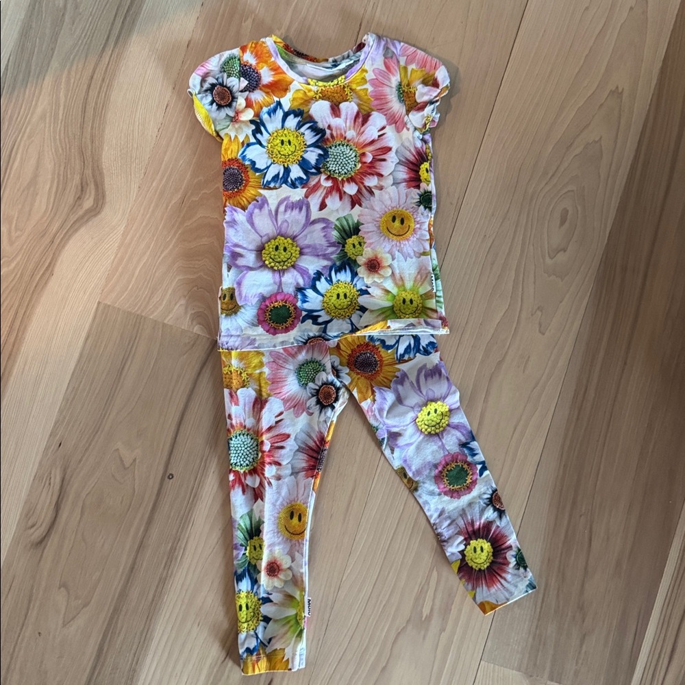 MOLO Happy Flowers Matching Legging Set - Picture 4 of 7